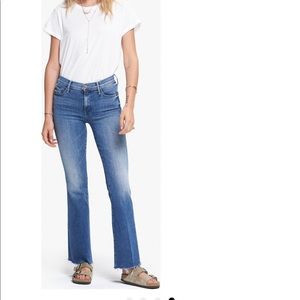 Mother Denim Fray Hem Bootcut Jeans (2021)